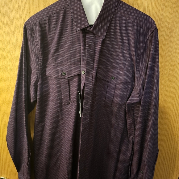 Marc Anthony Men's Medium Dobby Shirt - Picture 2 of 5